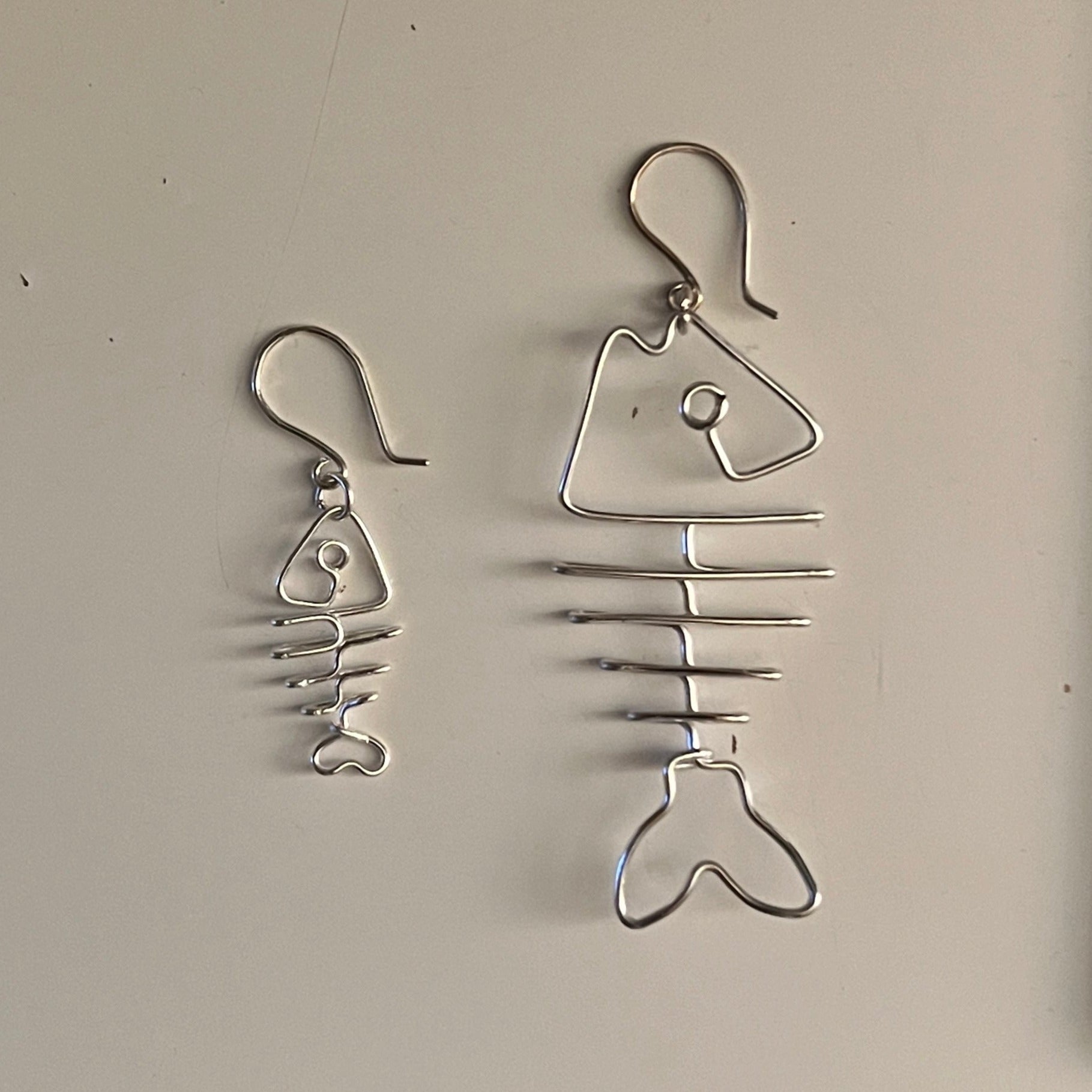 MINI Fishbone Wire Earrings <3