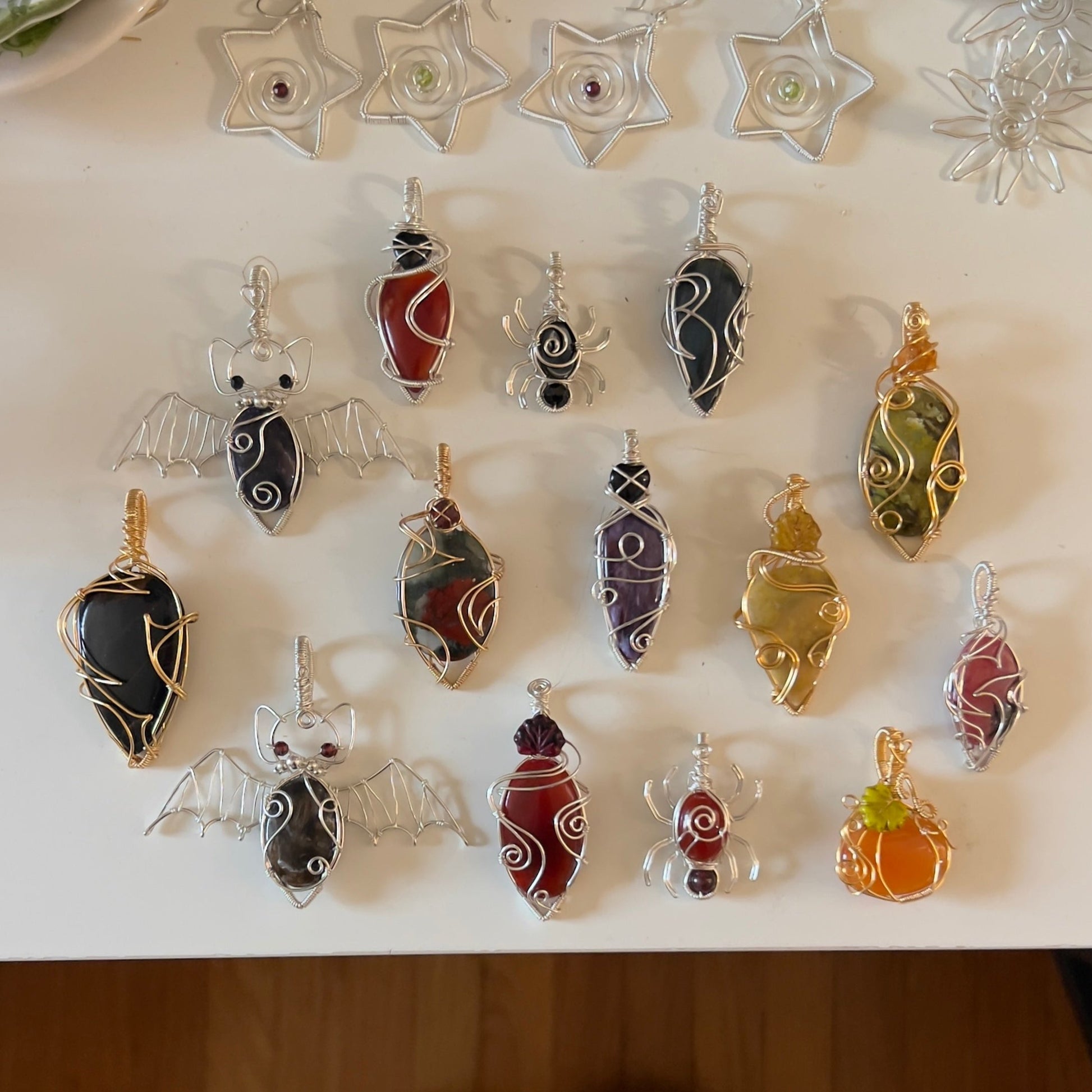 Yellow Jasper Leaf Pendant