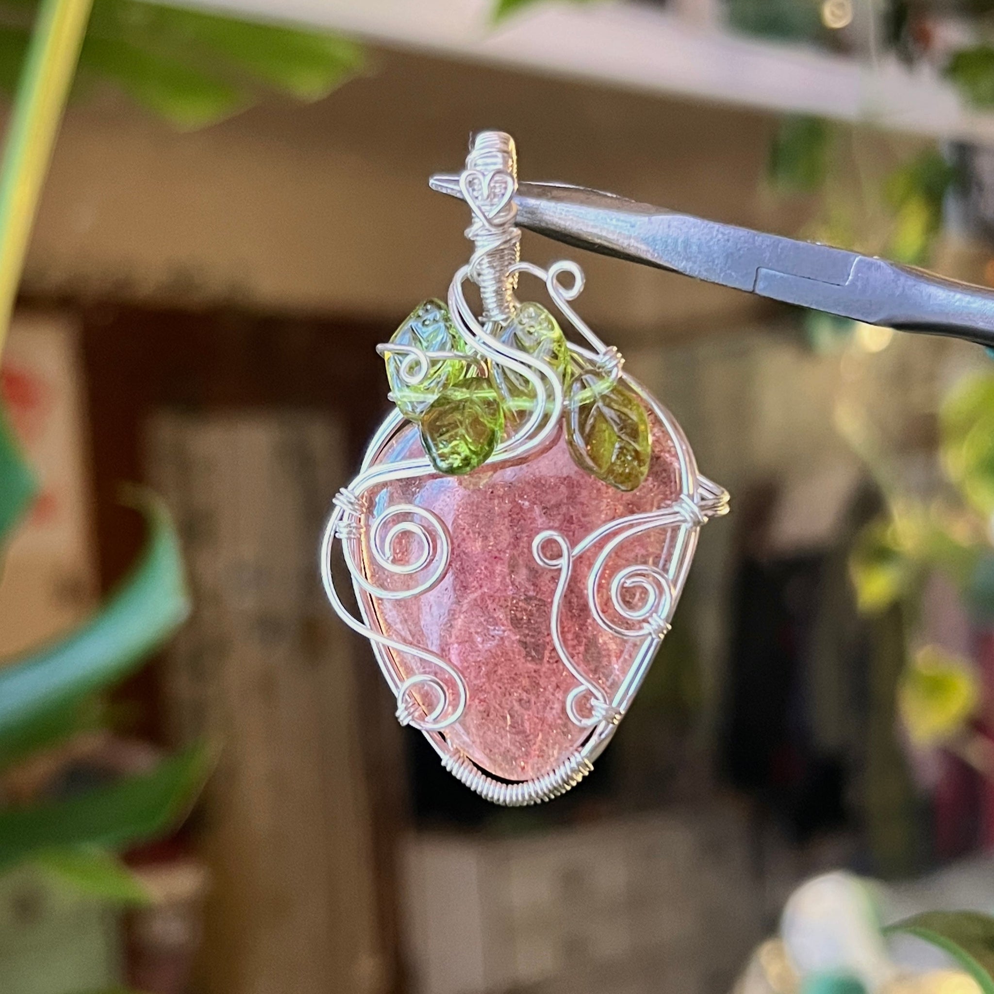 Strawberry Quartz Strawberry Pendant