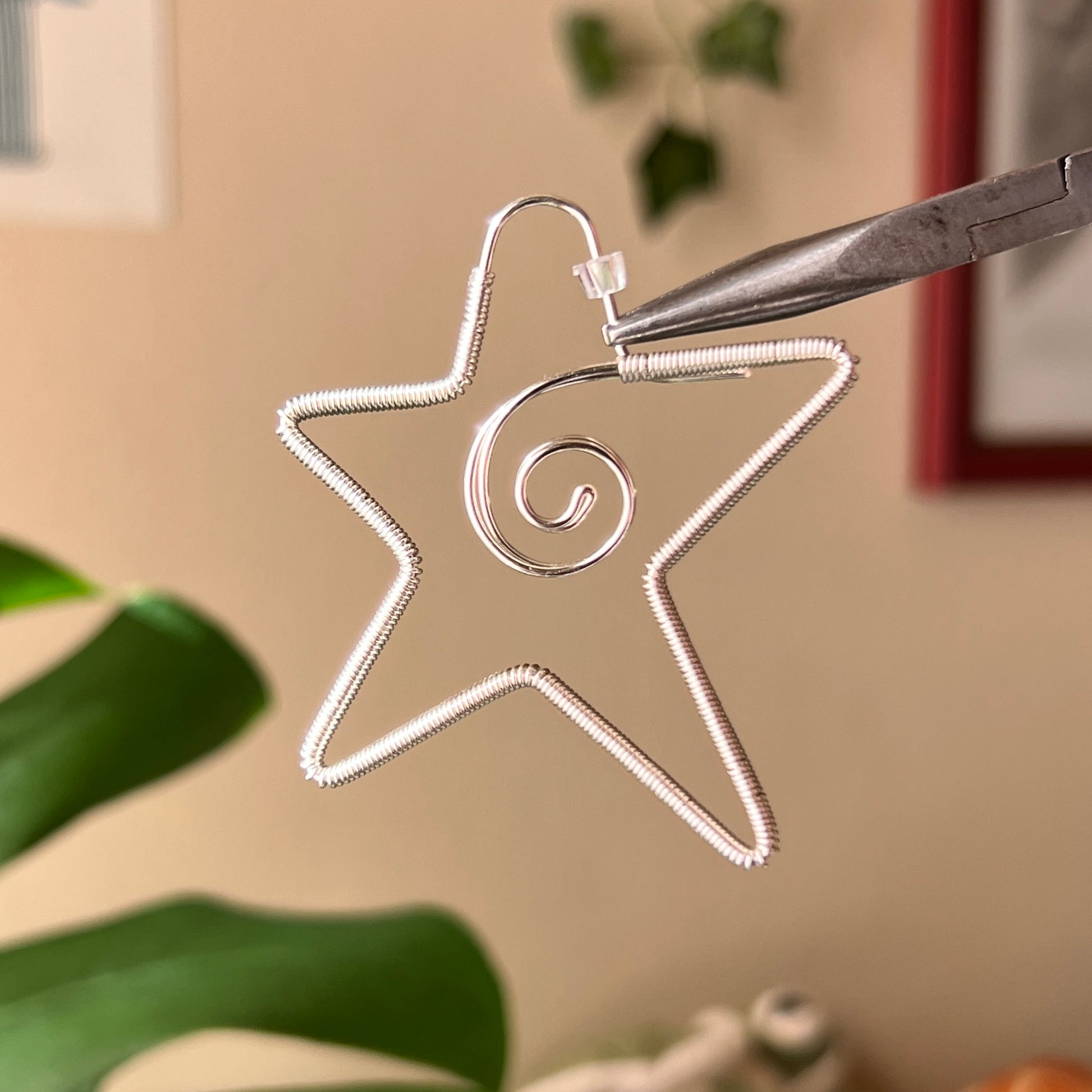 Spiral Star (Hoop) Earrings <3