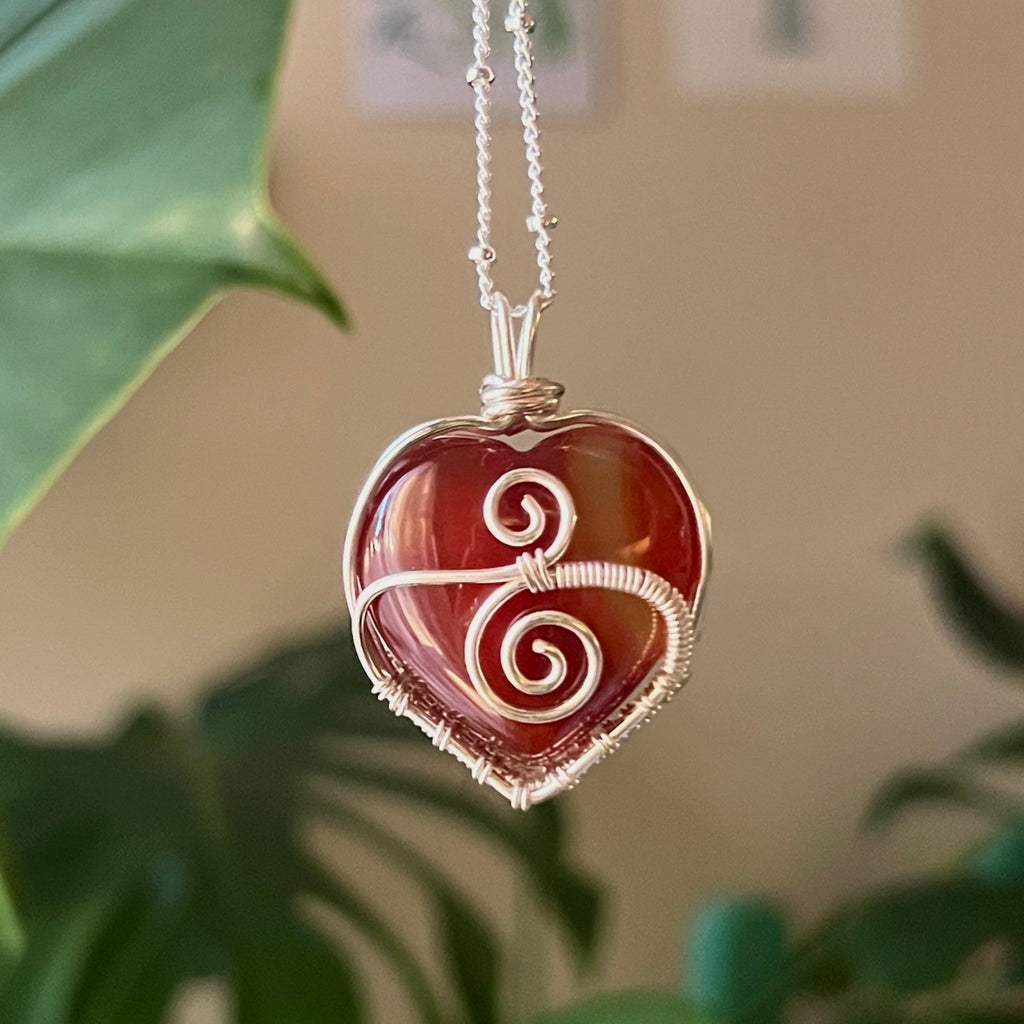 Carnelian Love Wrap #2 (in silver)