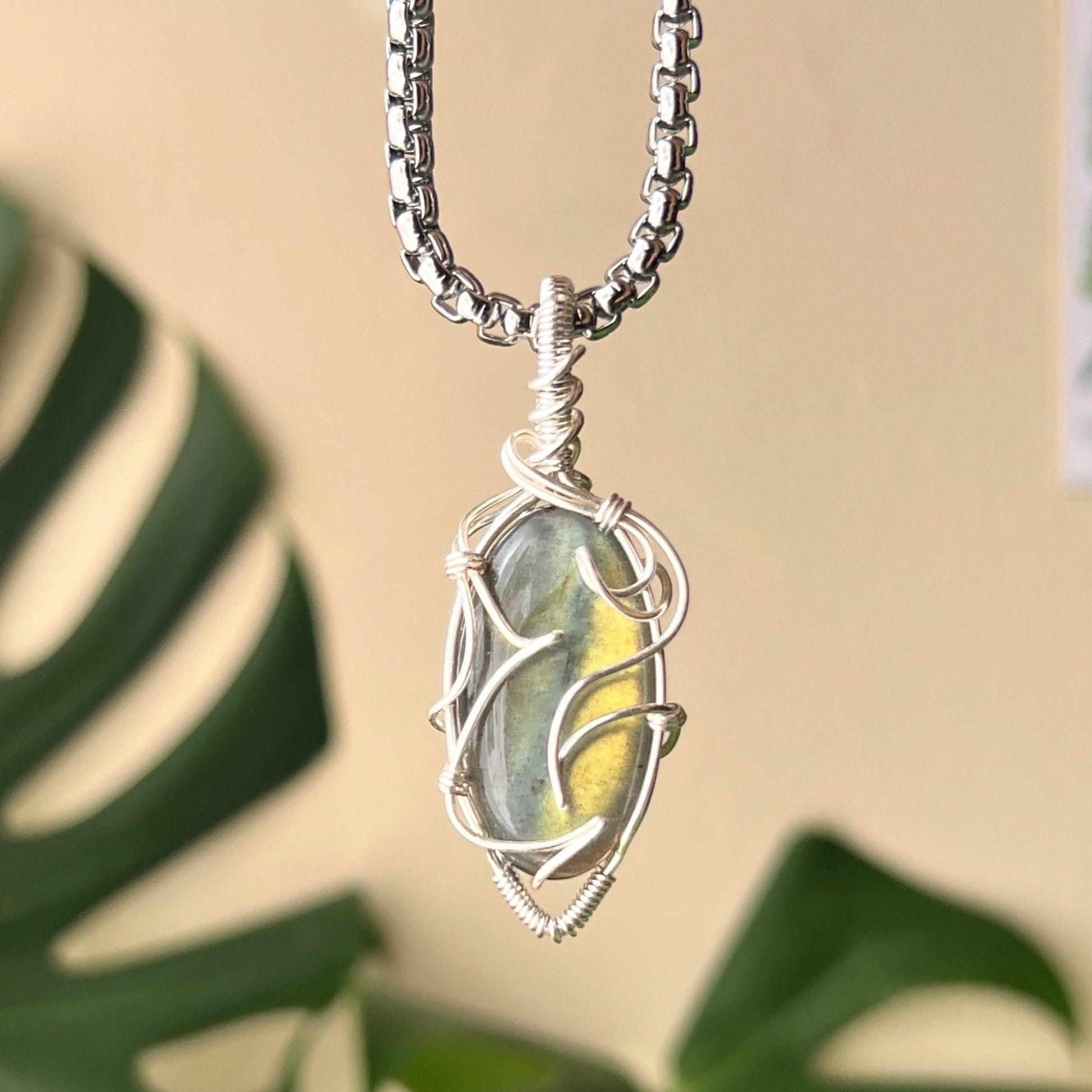 Spiky Labradorite Necklace