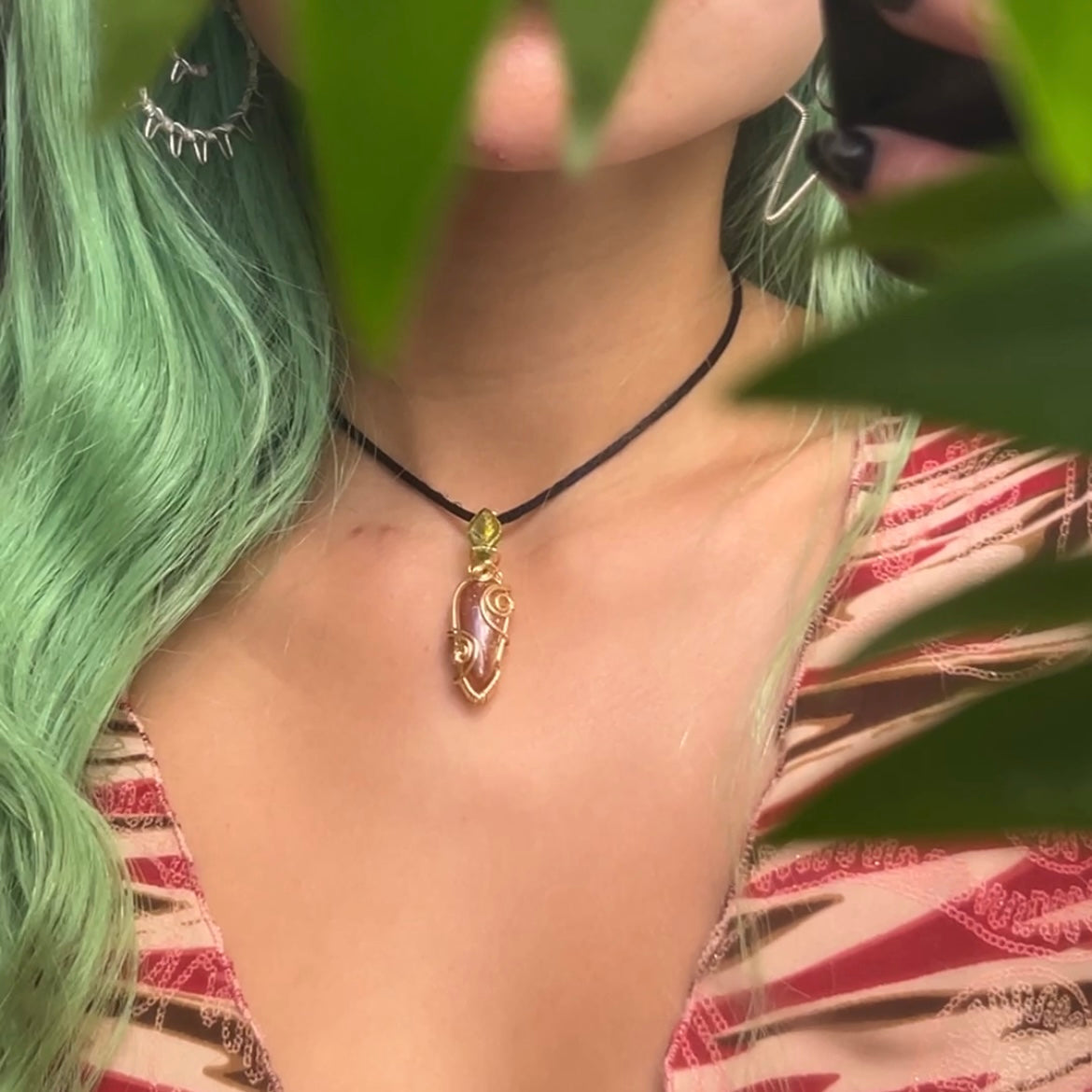 Sunstone Carrot Pendant