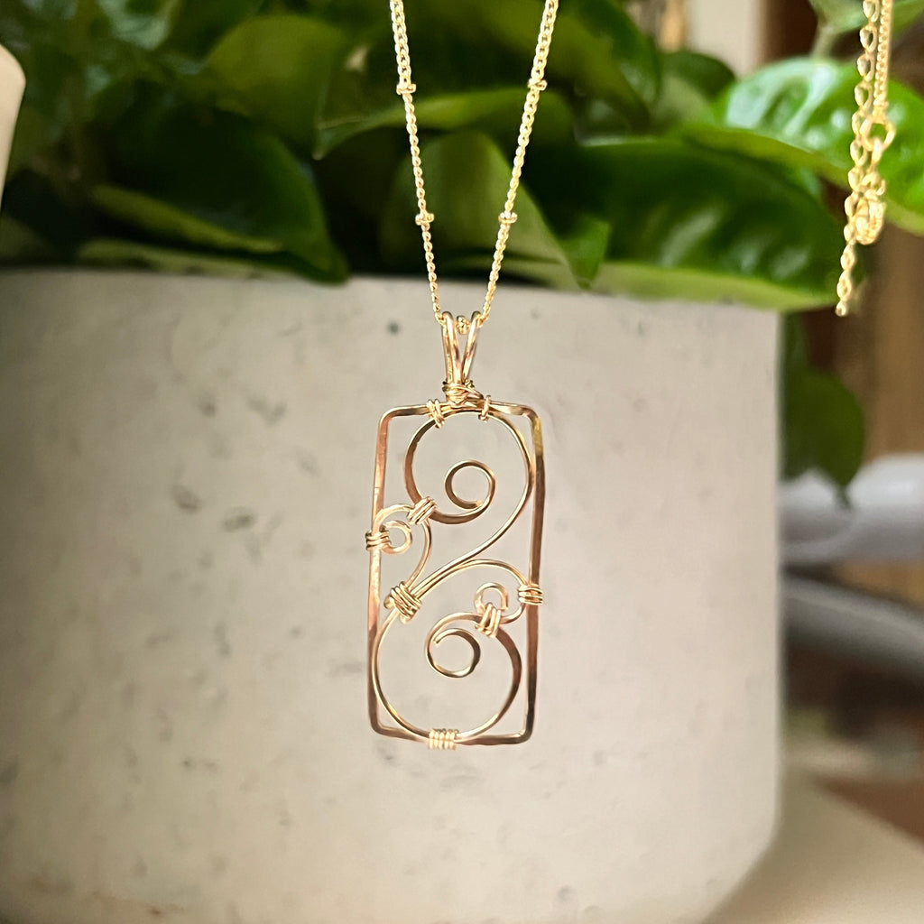 Whimsy Window Wire Pendant