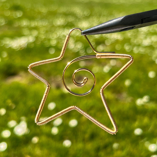 Spiral Star (Hoop) Earrings <3