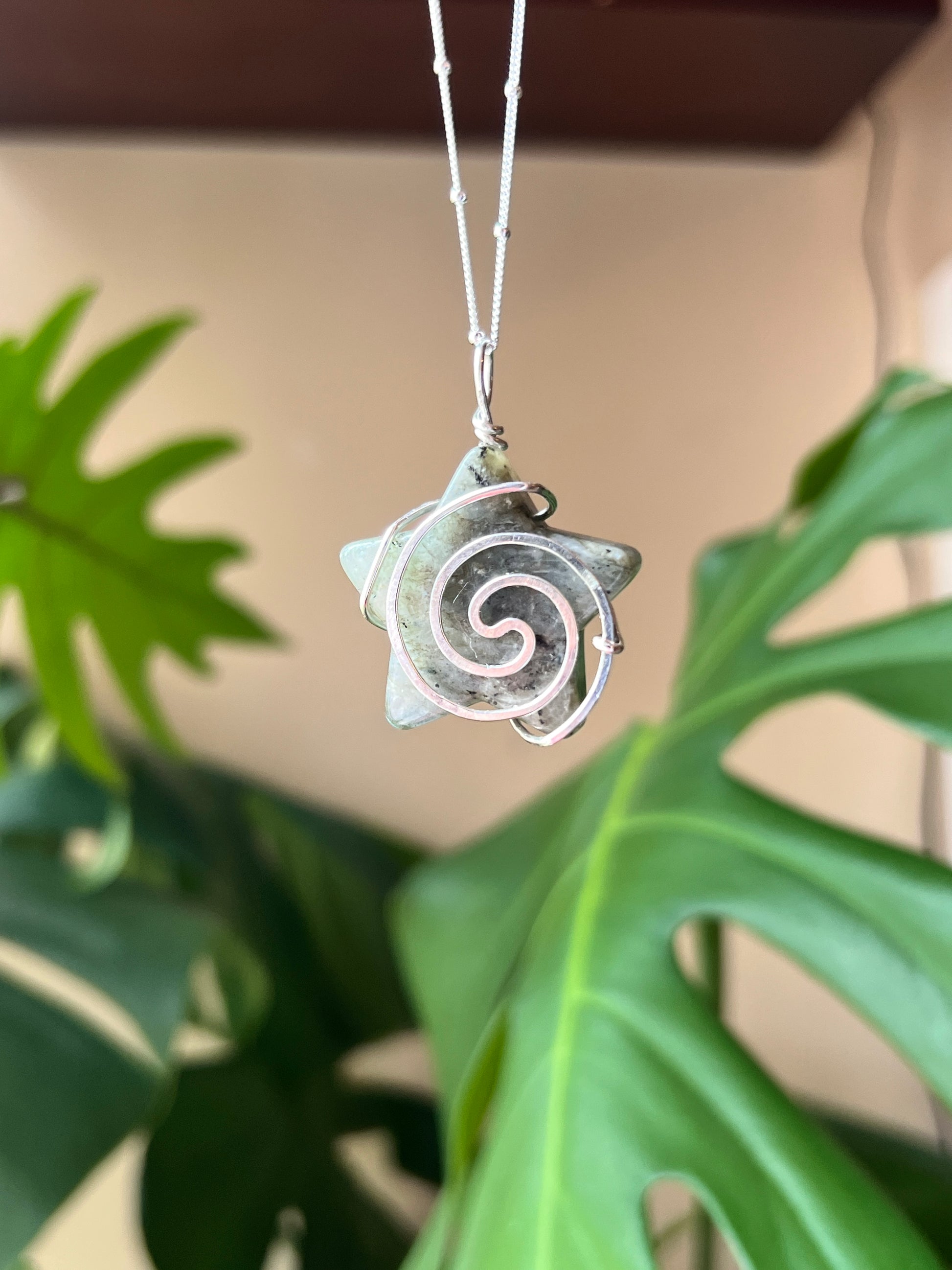 Labradorite Swirly Star