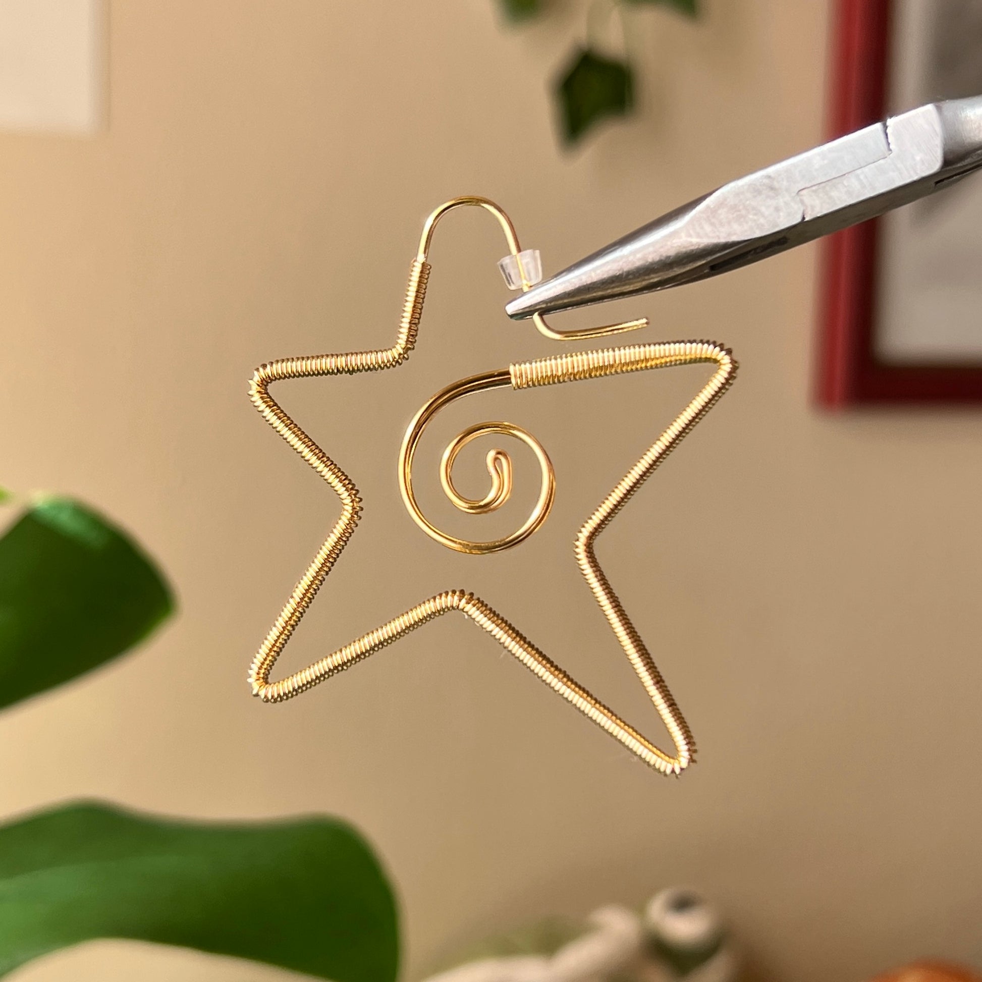 Spiral Star (Hoop) Earrings <3