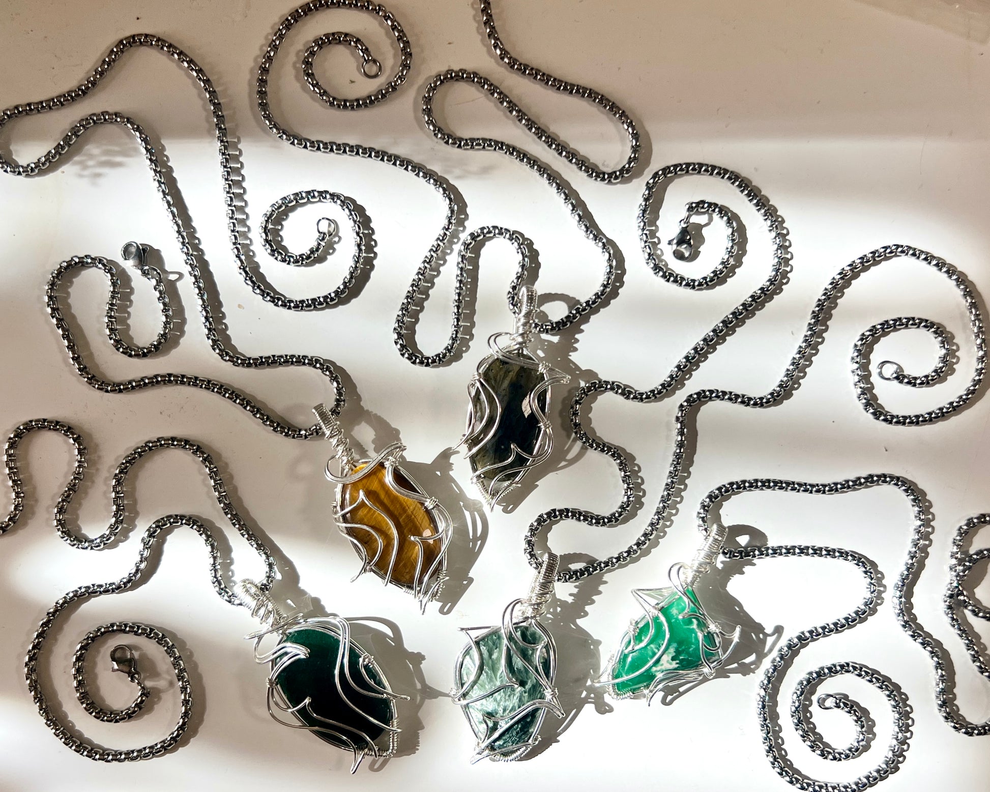 Spiky Tiger’s Eye Pendant (STERLING SILVER)