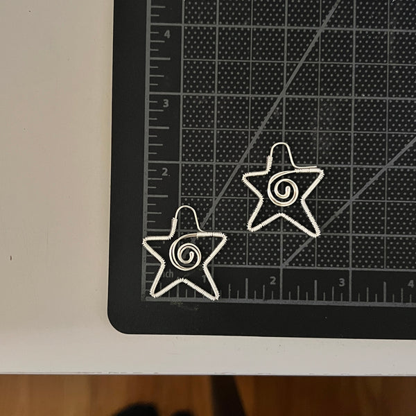 MINI Spiral Star Wire Earrings <3