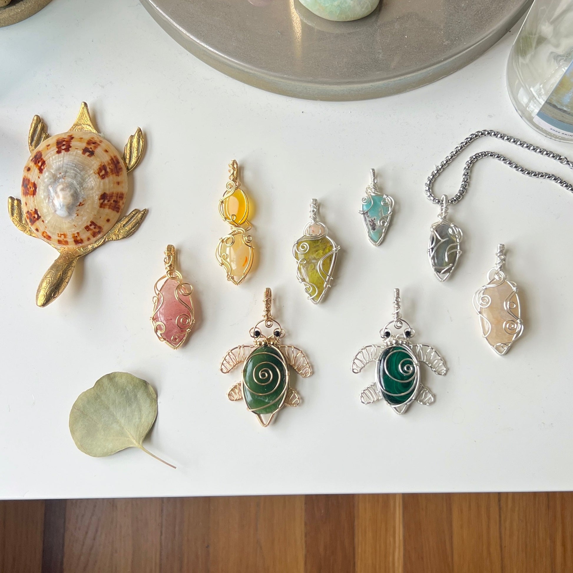 Malachite Turtle (STERLING SILVER)