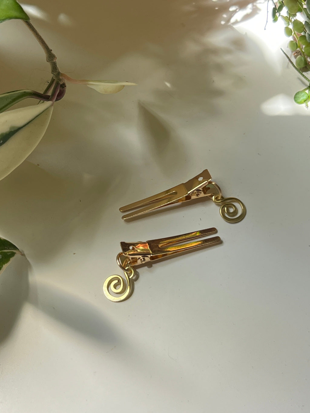 Hair Clip Set - Spirals (Gold)