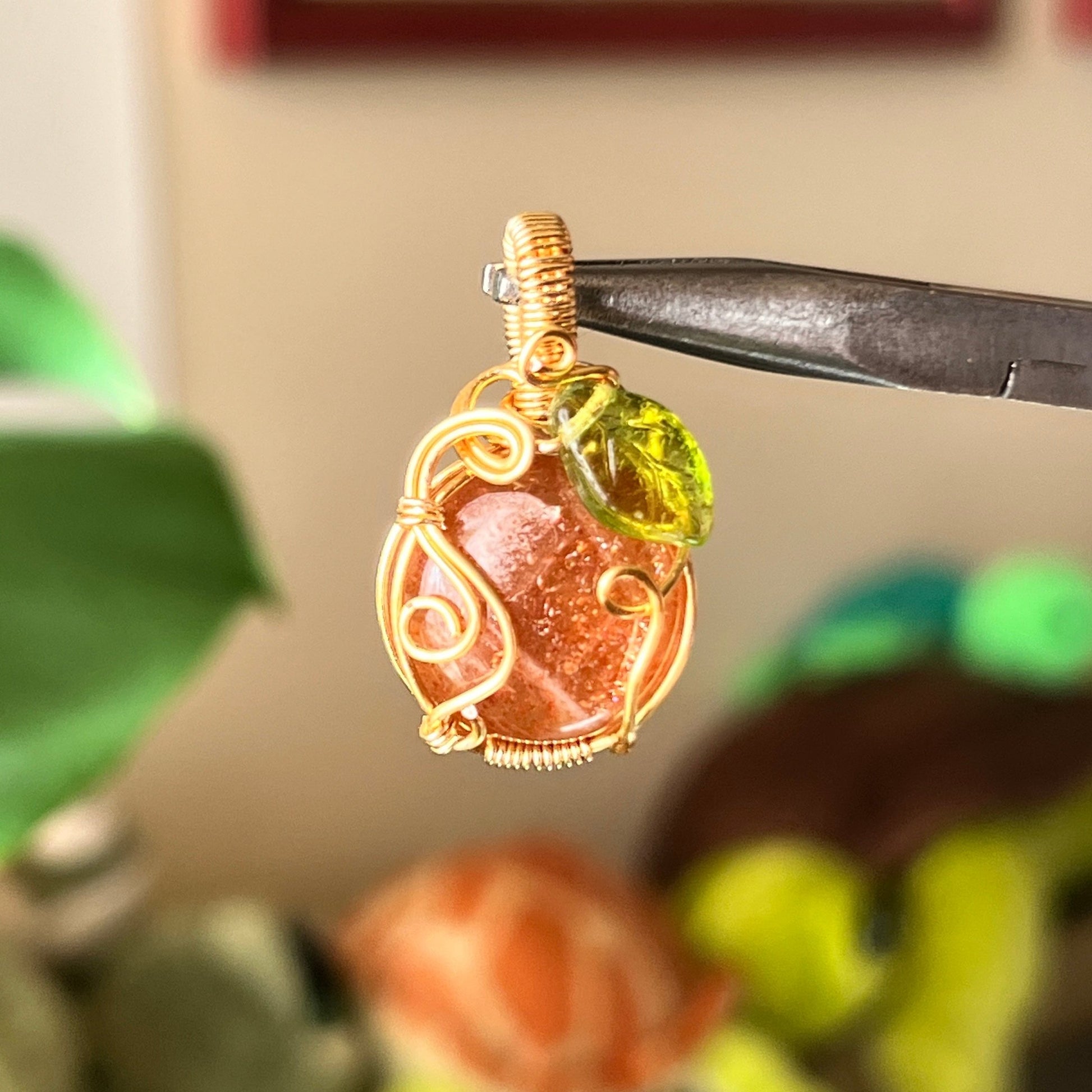 Sunstone Tangerine Pendant