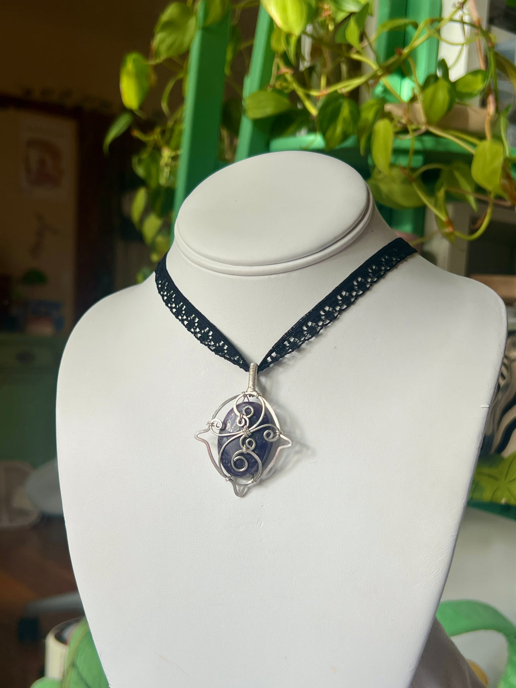 Lepidolite Lace Necklace