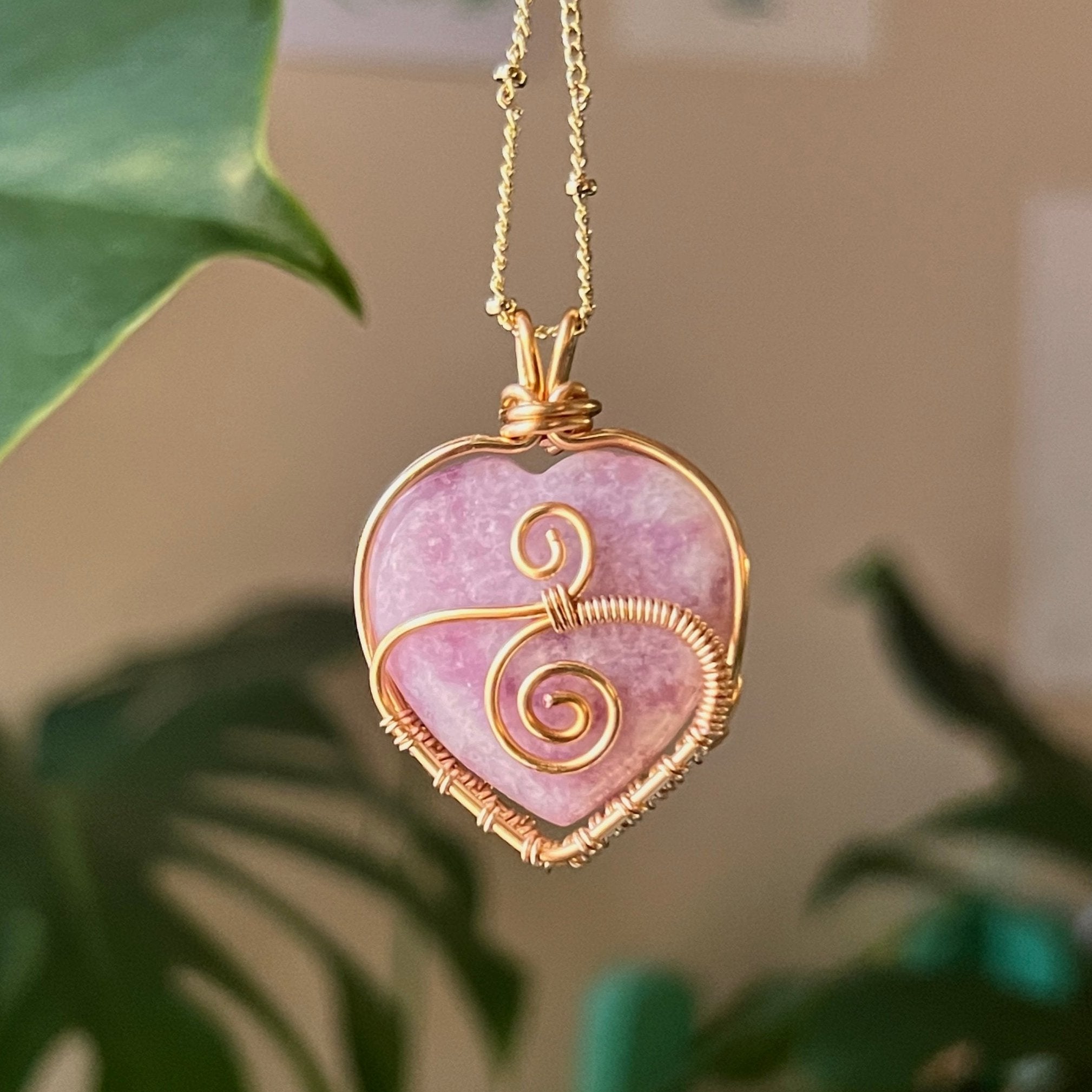 Lepidolite Love Wrap (in gold)