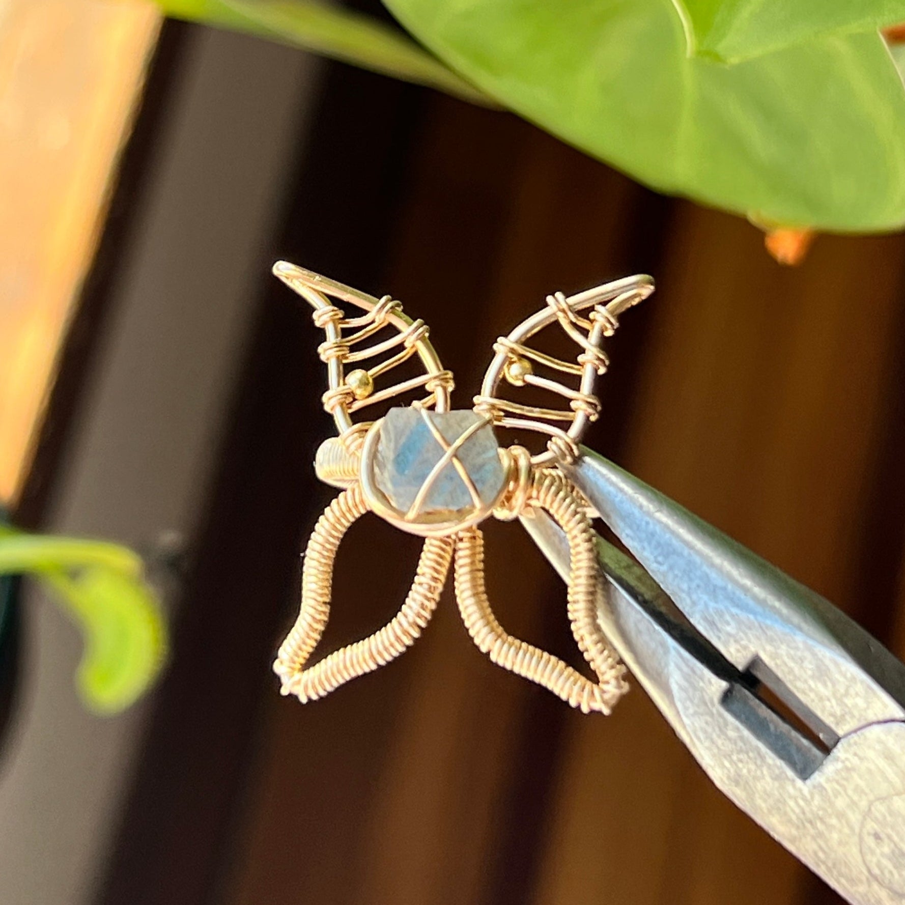 Customize: Spiky Butterfly Gemstone Rings