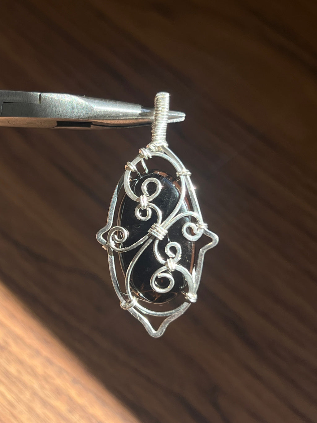 Floating Smokey Quartz Pendant