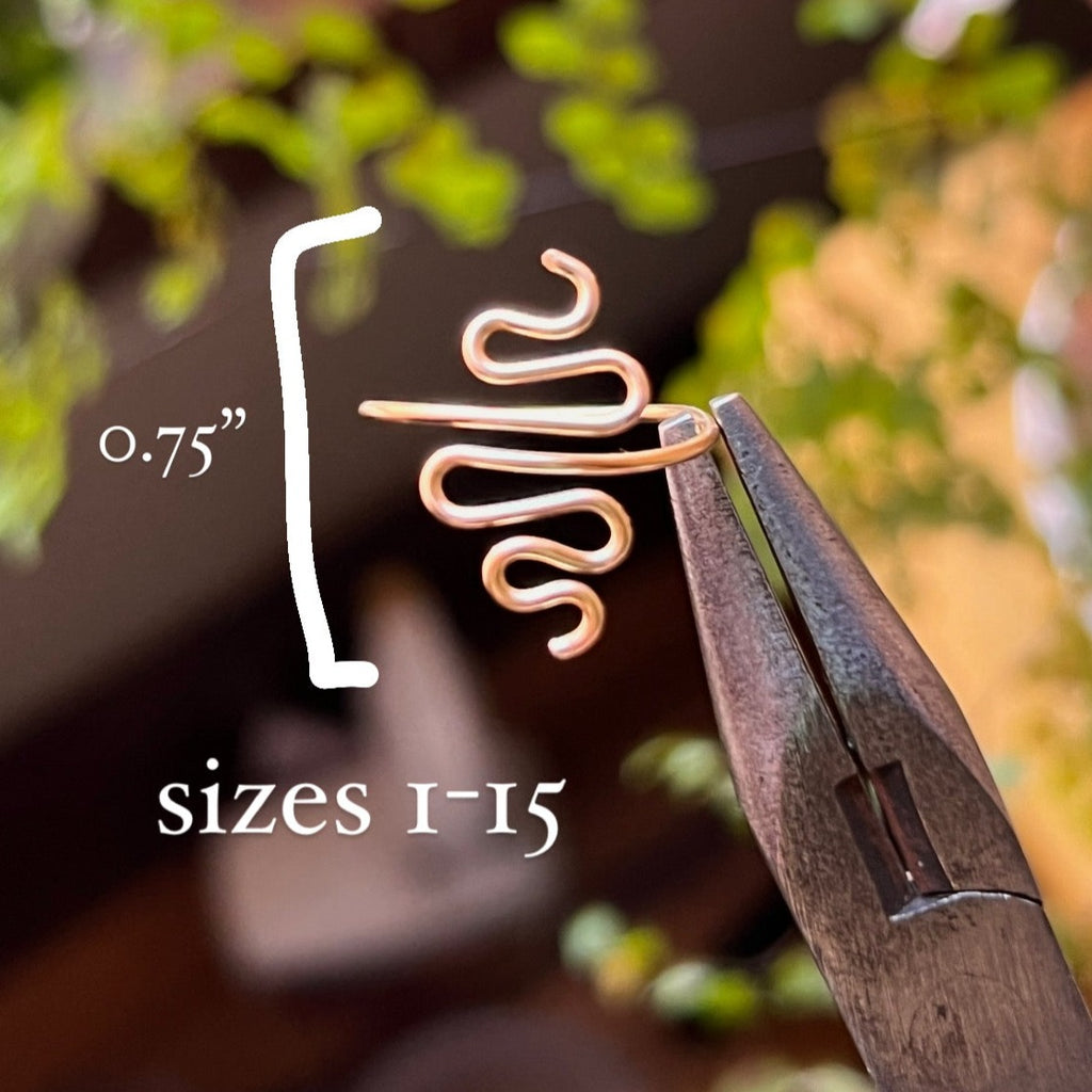 Simple Snake Wire Ring <3