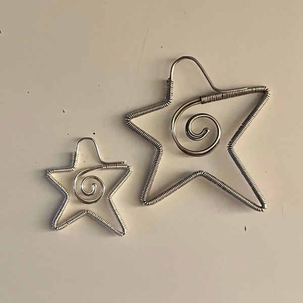 MINI Spiral Star Wire Earrings <3