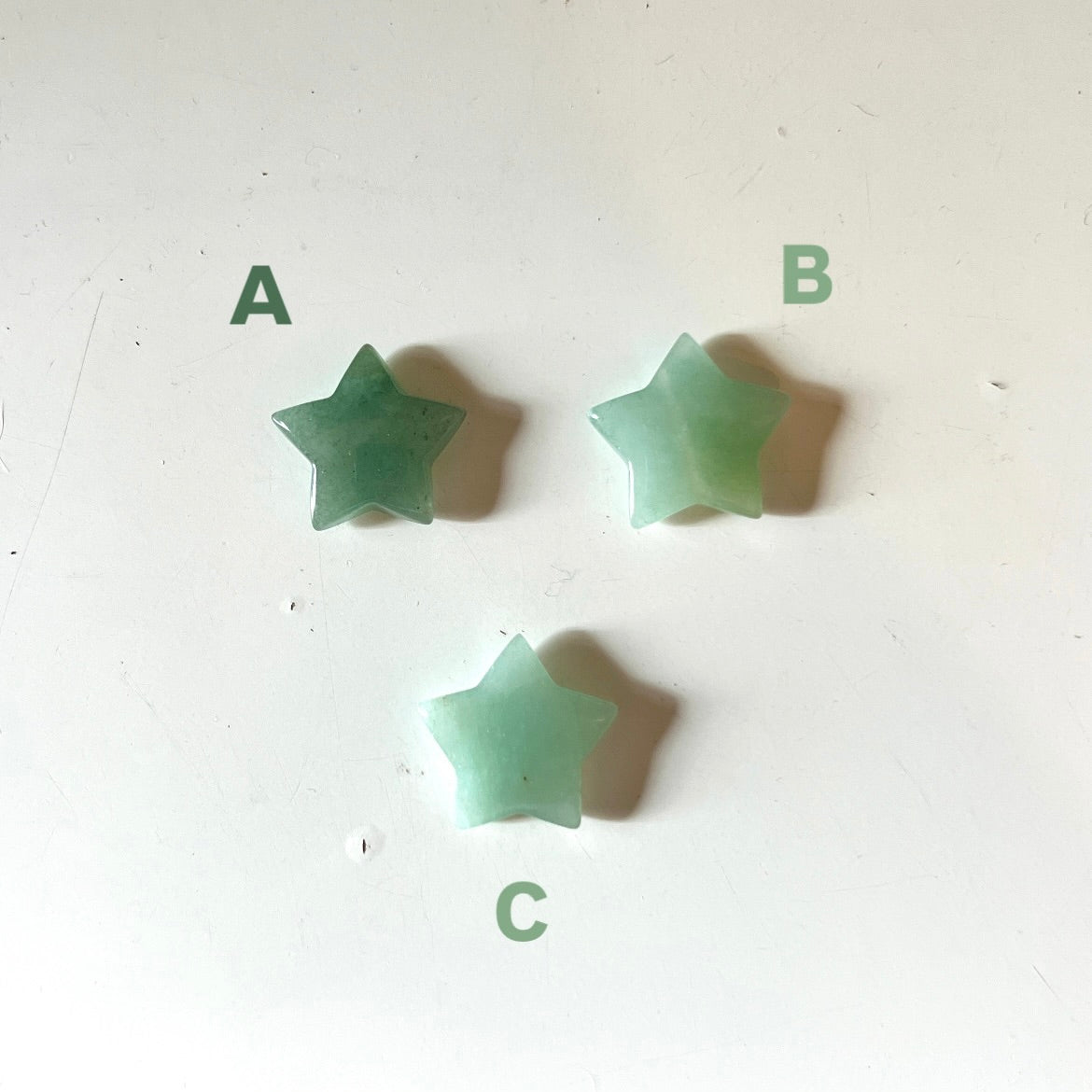 Green Aventurine Swirly Star