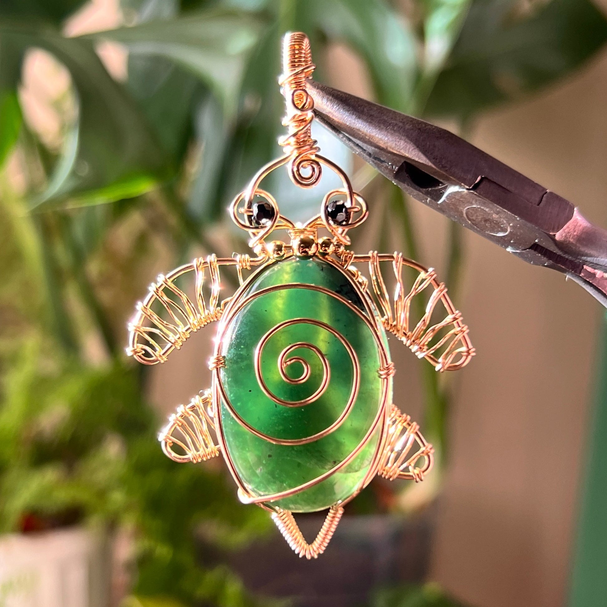 New Zealand Jade Turtle (14k GOLD FILLED)
