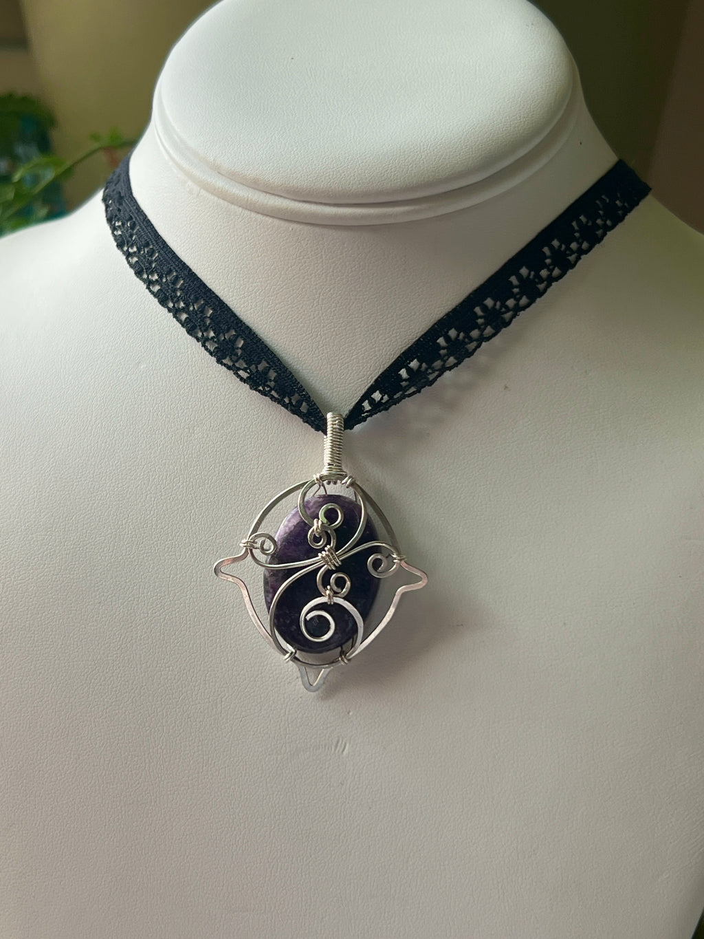 Lepidolite Lace Necklace