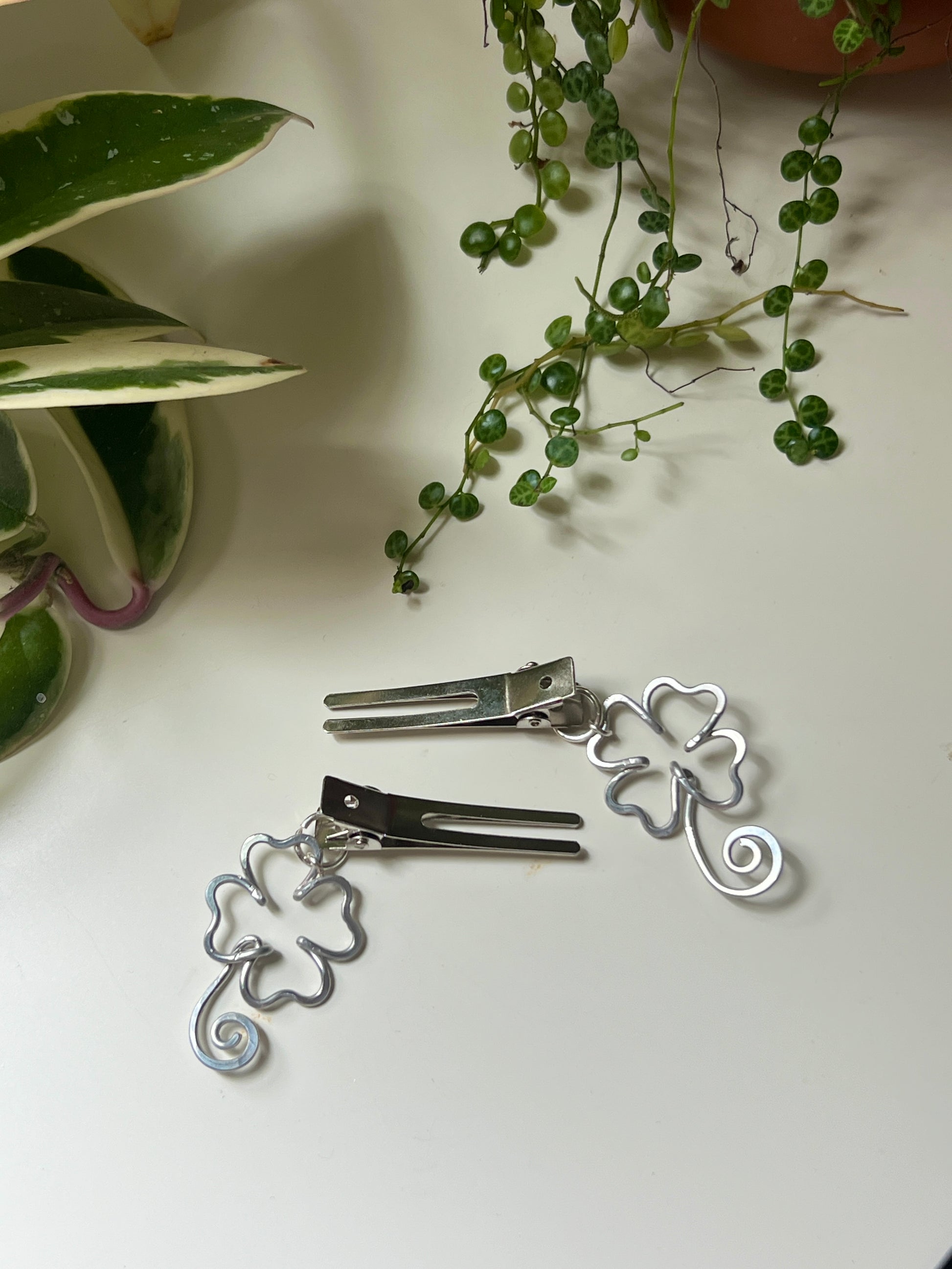 Hair Clip Set - Clover