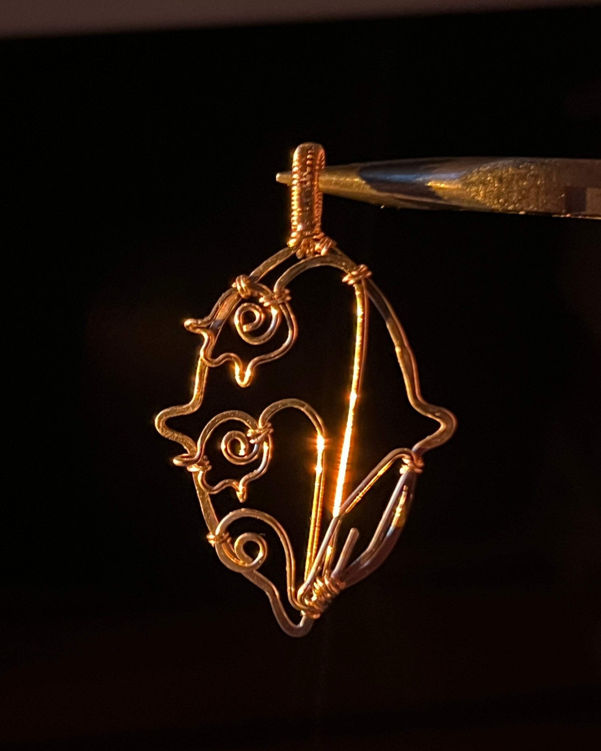 Lily of the Valley Wire Pendant