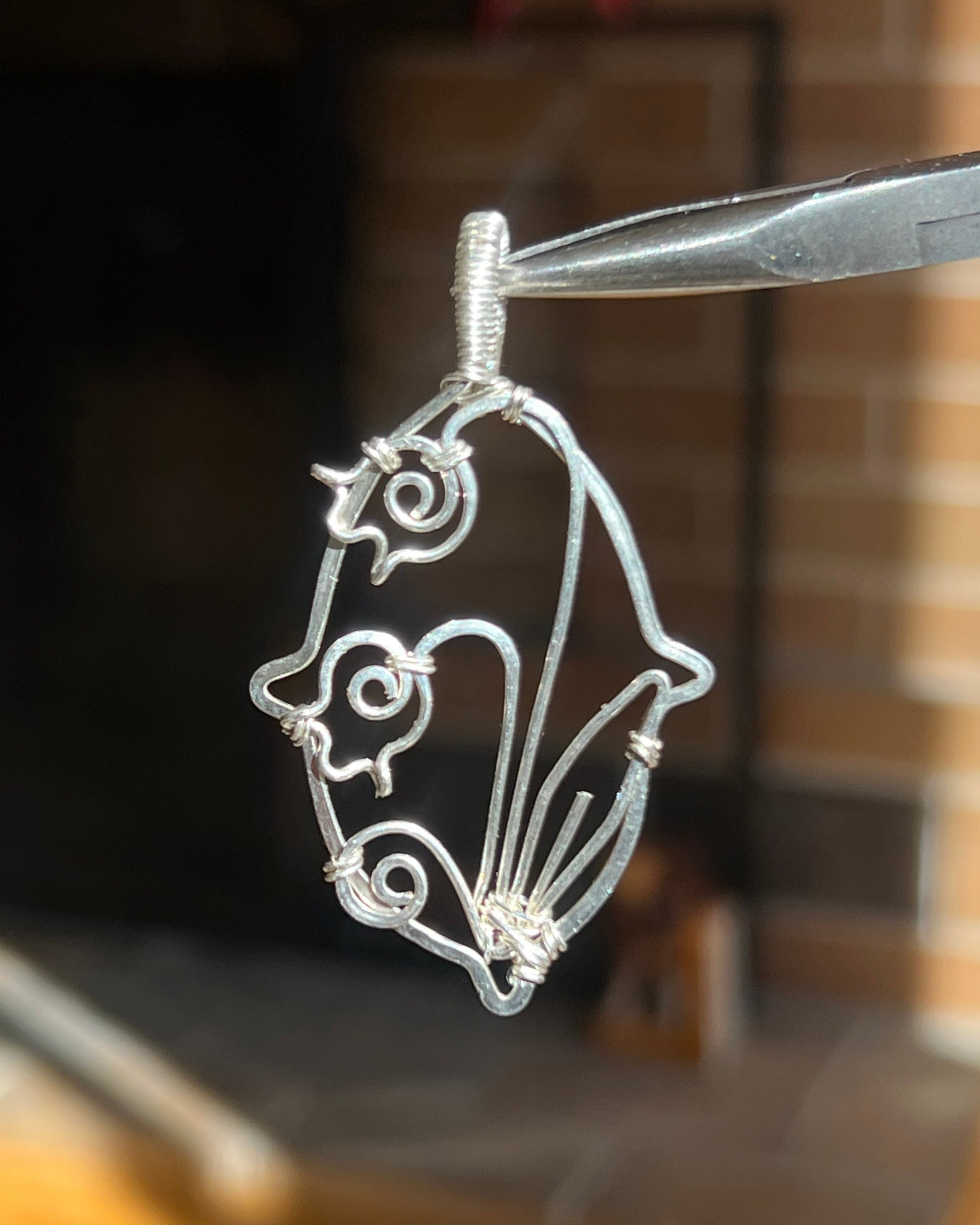 Lily of the Valley Wire Pendant
