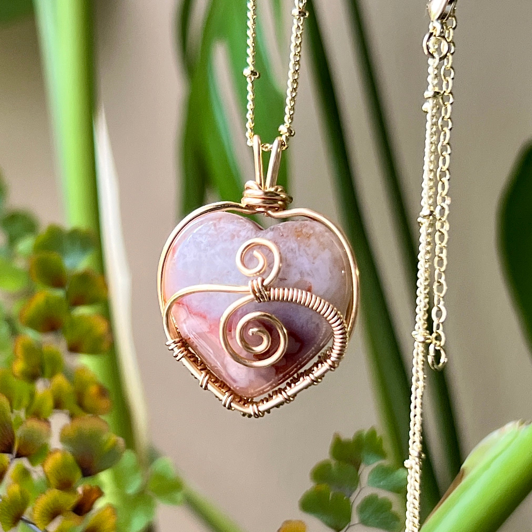 flower agate love wrap (in gold)