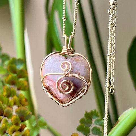 flower agate love wrap (in gold)