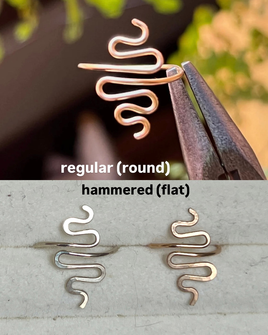 Simple Snake Wire Ring <3