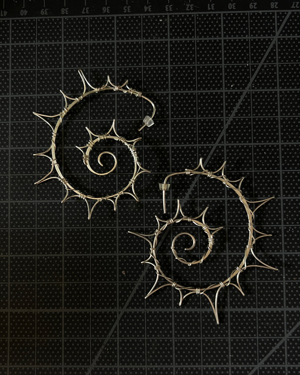 Spiky Nautilus Hoops