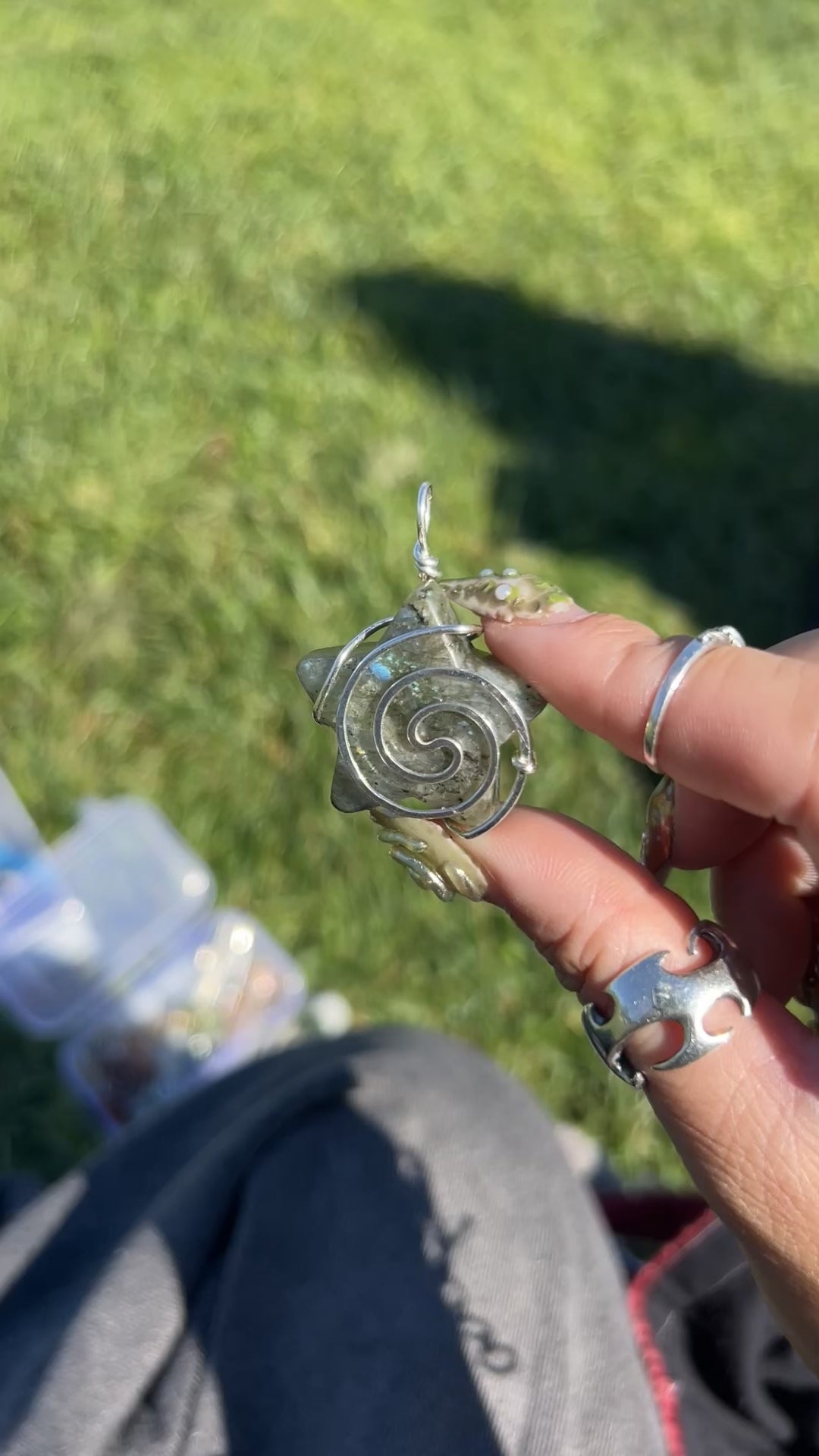 Labradorite Swirly Star