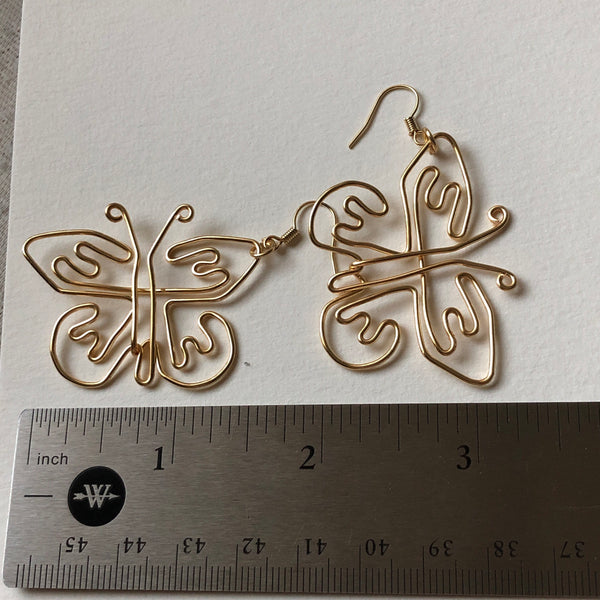 Butterfly Wire Earrings <3