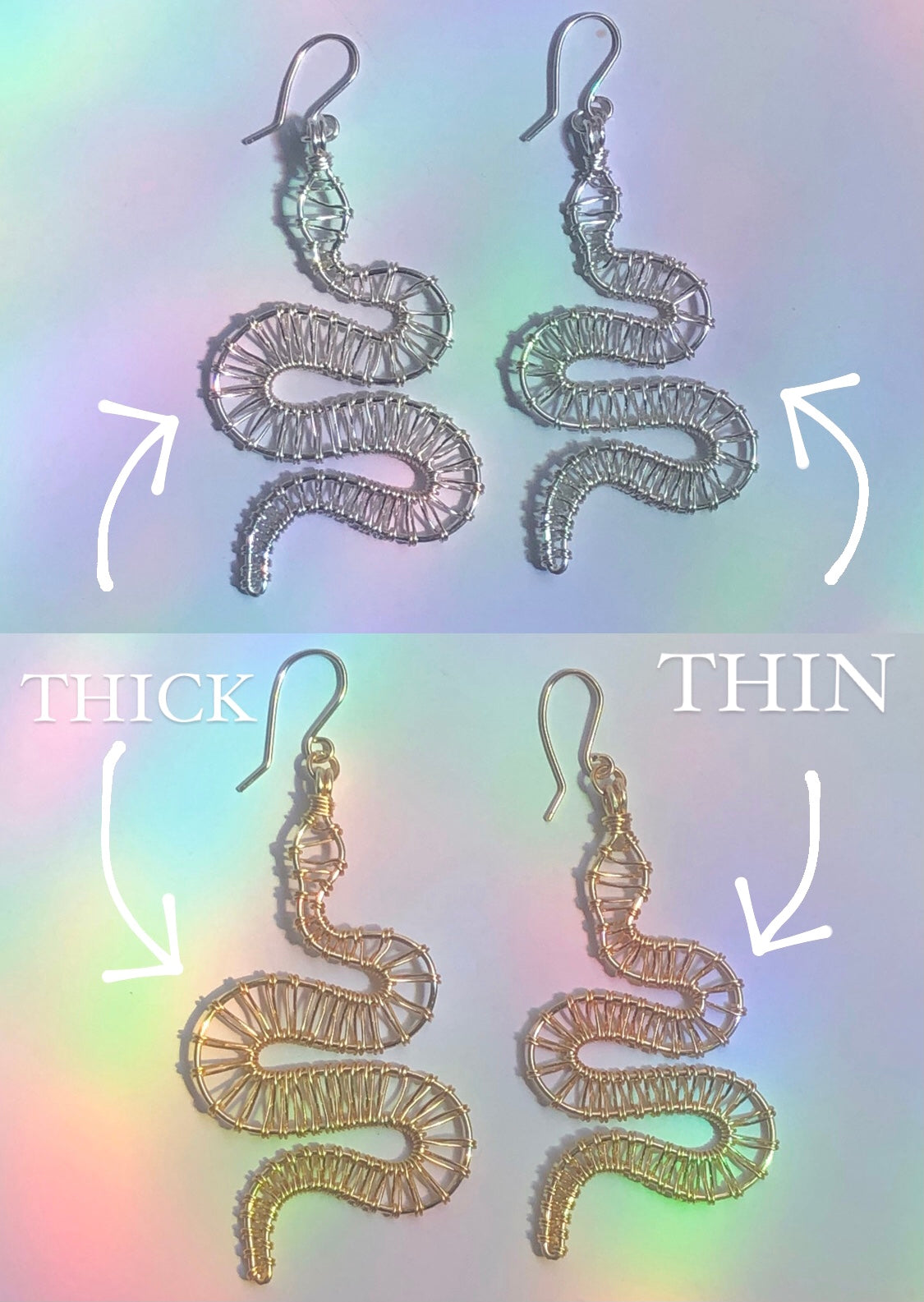 Snake Wire Earrings <3