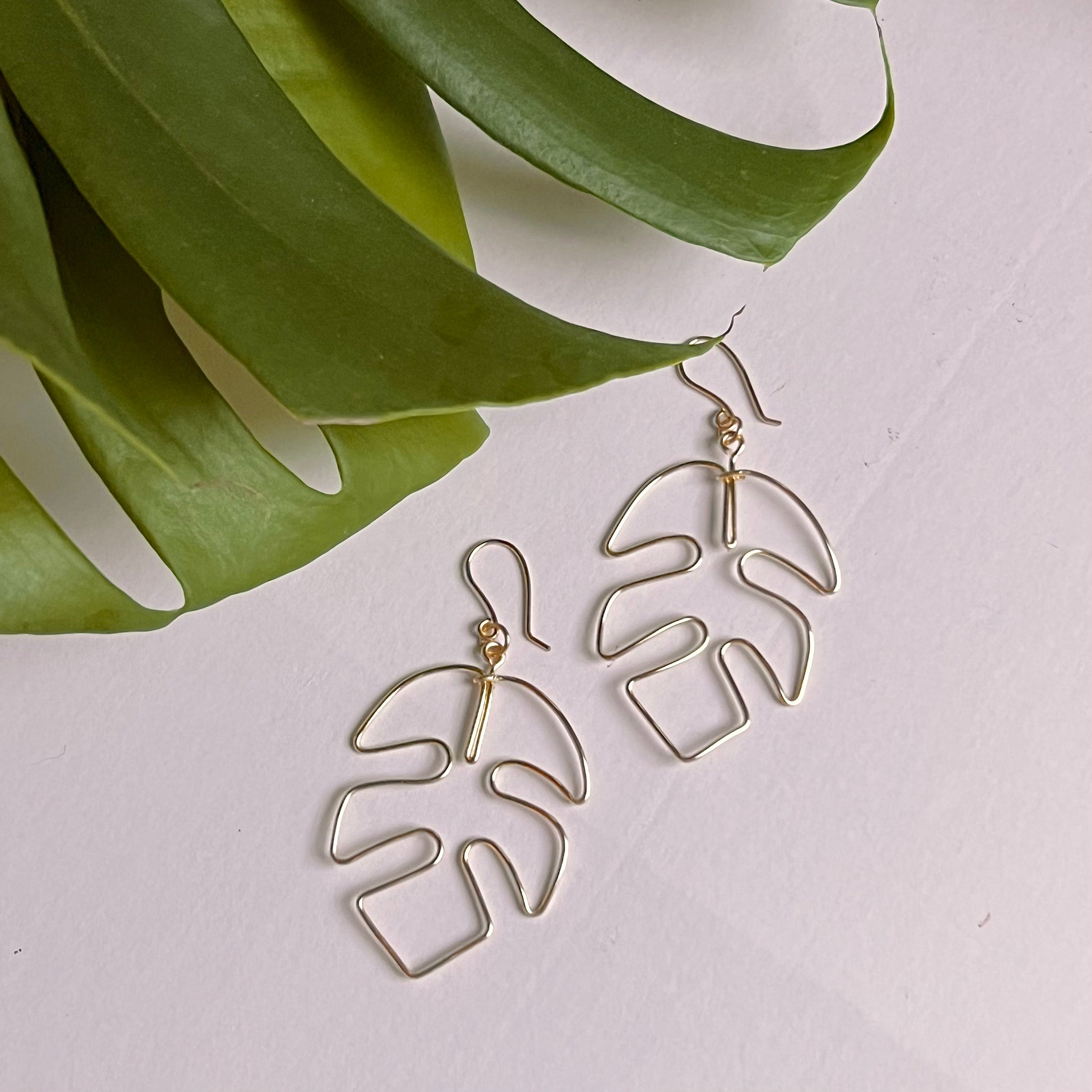 Tetra Leaf Wire Earrings <3