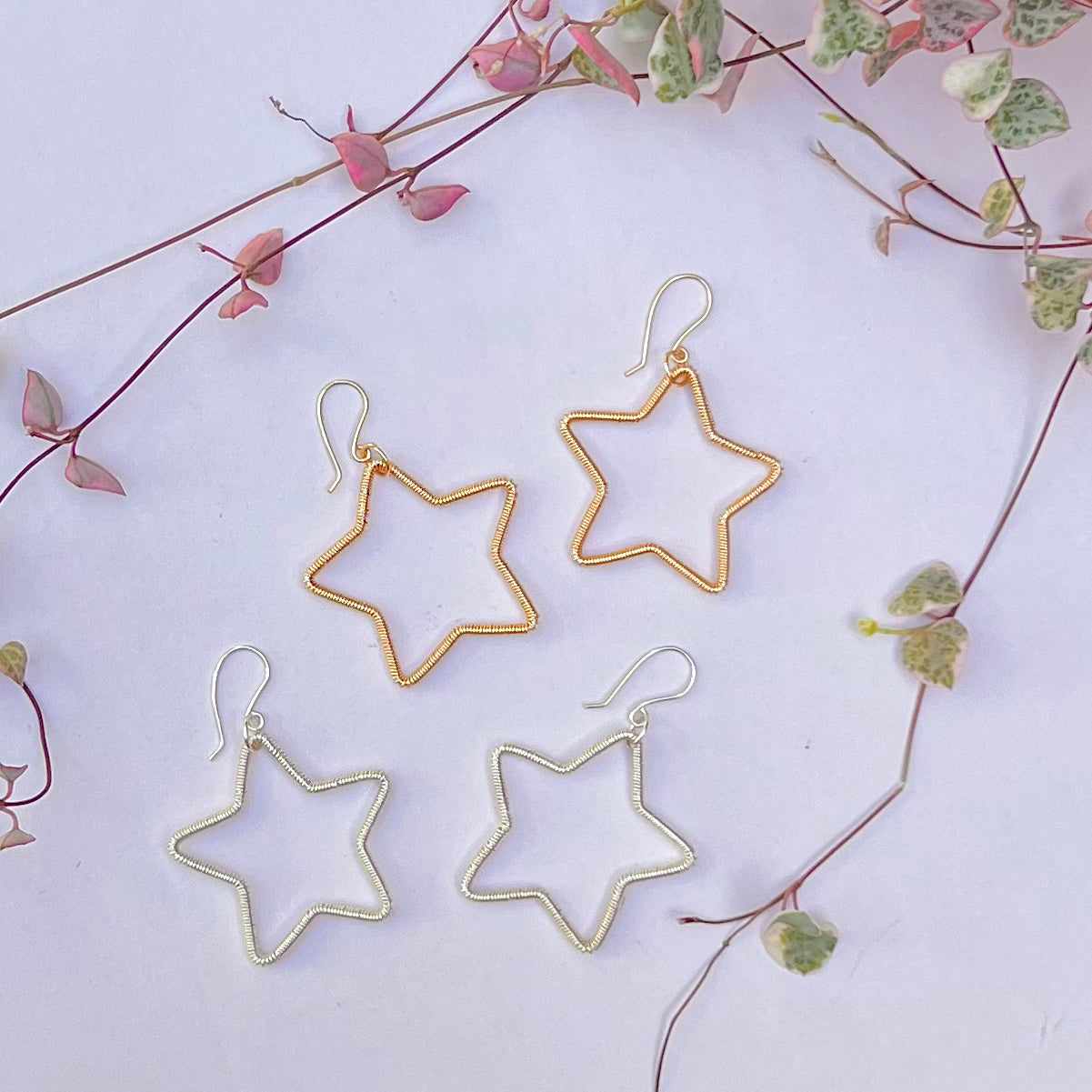 Star Wire Earrings <3