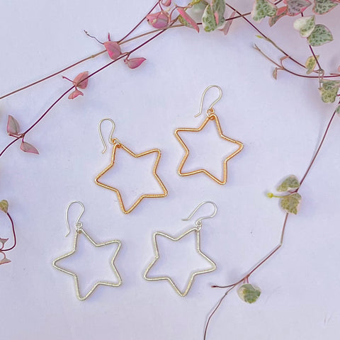 Star Wire Earrings <3