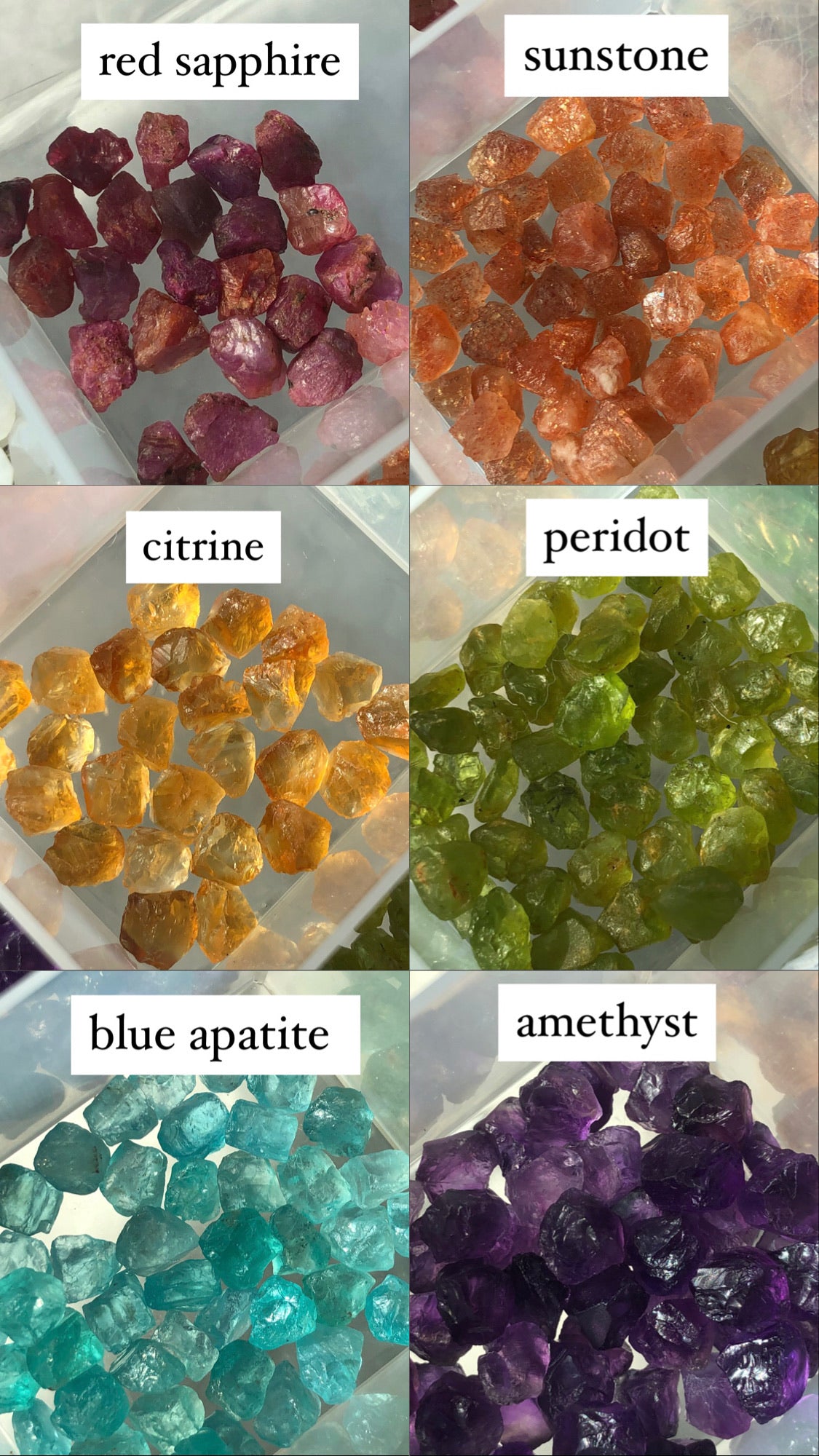 Customize: Heart Gemstone Rings