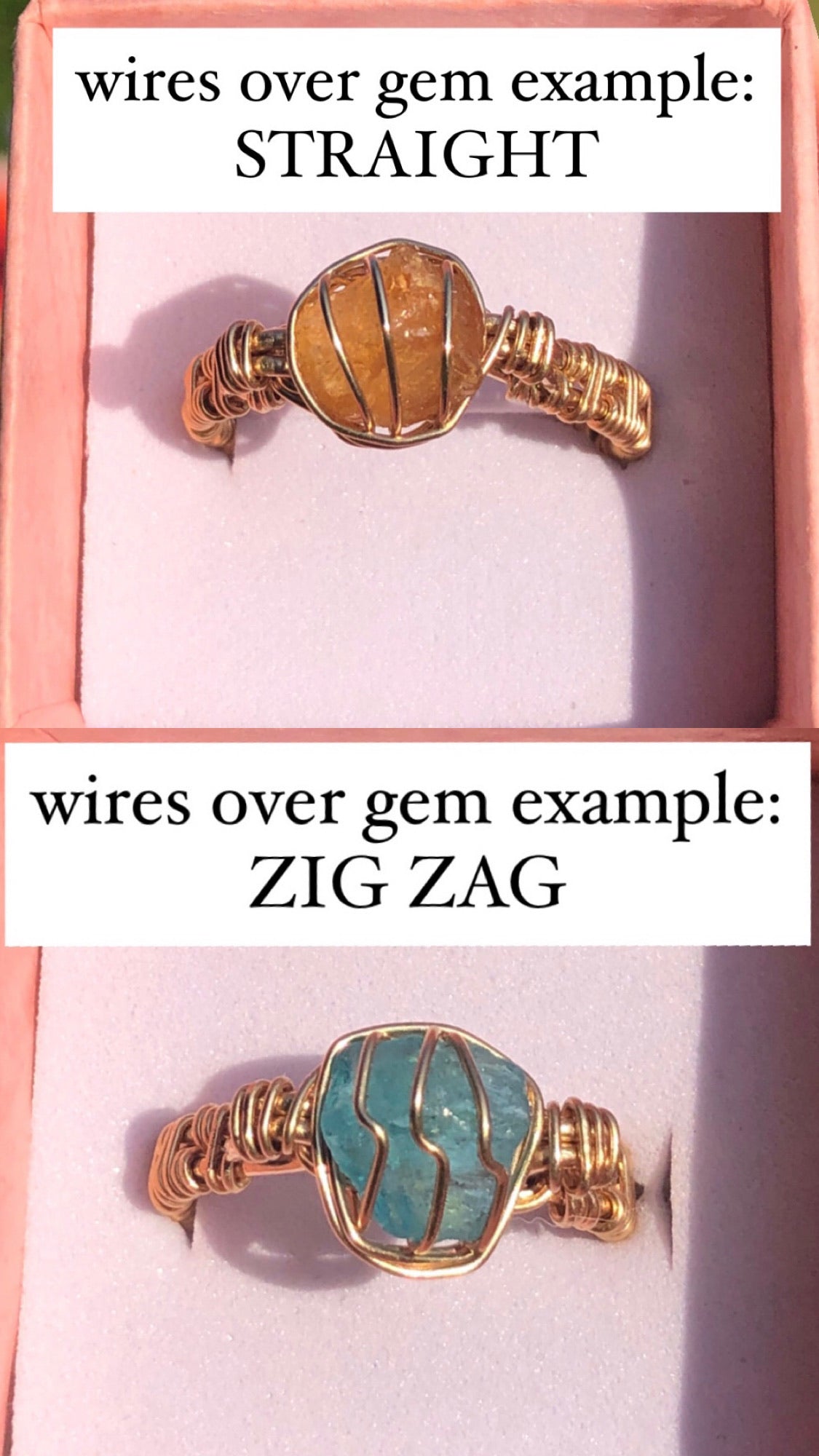 Customize: Simple Gemstone Rings
