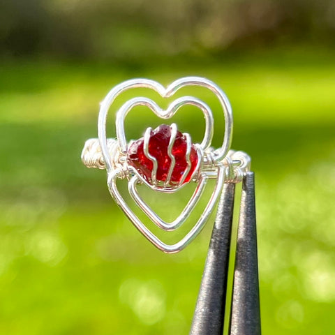 Customize: Heart Gemstone Rings