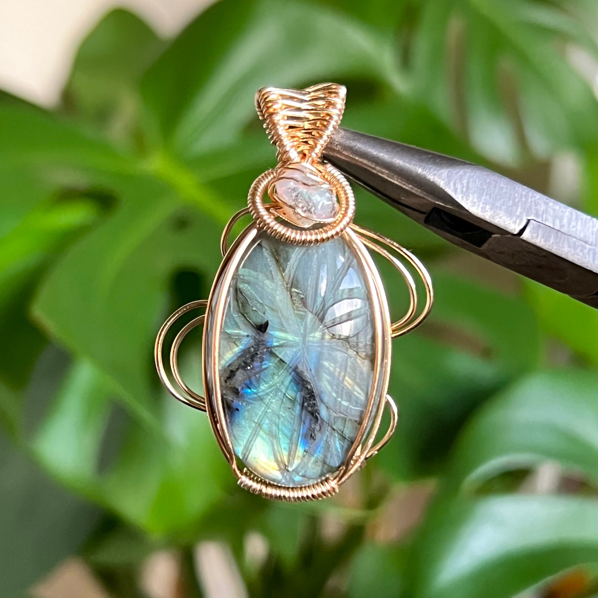 Labradorite & Opal Necklace