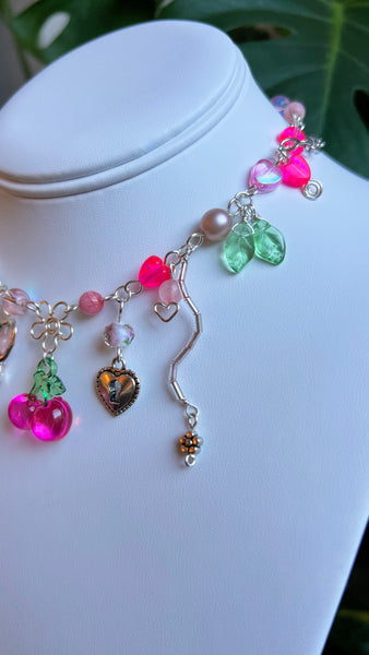 Cherry Hearts Necklace